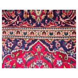 Brilliant Vintage Hand Knotted Wool Kashan Persian Area Rug