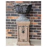 Stunning Tuscan Outdoor Planter on Pedestal