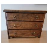 Sweet Three Drawer Jewelry Dresser Chest