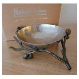 Michael Aram Signed Hammered Olive Bowl