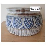 Art Pottery Signed Hamilton 1972 Centerpiece Bowl