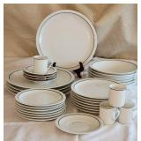 Prisma Blue Band Chinaware Service ~ 40+ pieces