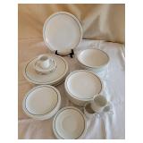 Prisma Blue Band Chinaware Service ~ 40+ pieces