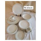 Prisma Blue Band Chinaware Service ~ 40+ pieces