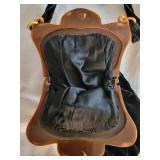 Art Nouveau Velvet Cloche Purse with Arabic Fisherman Frame