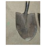 Set of 2 Metal Garden Spades with Wooden Handles