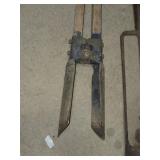 Garden Fork Spade and Post Hole Digger