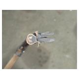 Used Squeegee with Metal Head and Wooden Handle