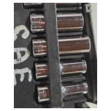SAE Socket Set with 12 Pieces - 1/4 Drive, Missing 7/16 Socket