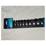 9 Piece S.A.E. 3/8" Drive Socket Set by Companion