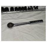 Lot of Sockets 3/8 Drive Sockets and Ratchet - SAE