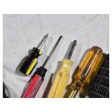 Collection of Mixed Screwdrivers with Various Head Types