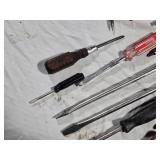 Collection of Mixed Screwdrivers with Various Head Types