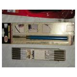 Pencil Torch, Wood Burner, and Measuring Tape