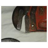 Lot of 2 Pipe Wrenches - 12 Inch and 18 Inch