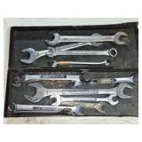 Variety of Open End Wrenches in Metal Box