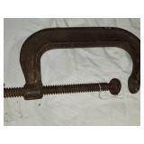 Assorted Clamps Including C-Clamps and Spring Clamps