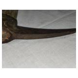 Vintage U.S. Mattock Tool with Wooden Handle