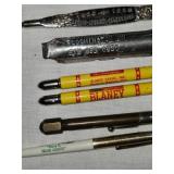 Vintage Lot of Collectible Pencils, Letter Opener