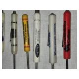 Lot of 10 Vintage Advertising Screwdrivers from Various Companies
