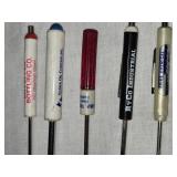 Lot of 10 Vintage Advertising Screwdrivers from Various Companies