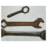 Set of 3 Vintage Wrenches One Says Planet Jr. - Made in the USA