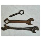 Set of 3 Vintage Wrenches One Says Planet Jr. - Made in the USA
