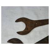 Set of 3 Vintage Open-End Wrenches