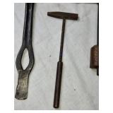 Set of 3 Vintage Hand Tools - Hammer and Tapping Tools