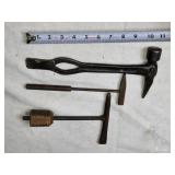Set of 3 Vintage Hand Tools - Hammer and Tapping Tools