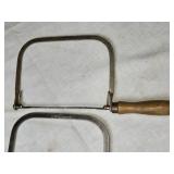 Vintage Coping Saws with Wooden Handles