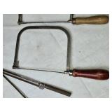 Vintage Coping Saws with Wooden Handles