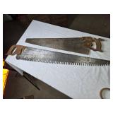 Set of 2 Vintage Hand Saws with Decorative Handles