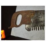 Set of 2 Vintage Hand Saws with Decorative Handles