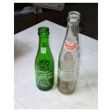 Collection of Vintage Soda Bottles with Coca-Cola Carrier