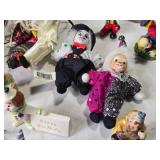 Collection of Vintage Clown Figures and Decoratives Including Plate