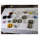 Collection of  Vintage Glass Ashtrays from Various Las Vegas Casinos