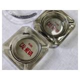 Collection of  Vintage Glass Ashtrays from Various Las Vegas Casinos