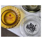 Collection of  Vintage Glass Ashtrays from Various Las Vegas Casinos
