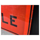 Used Reflective Metal Road Sign - 1 Mile