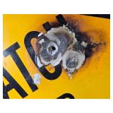 Watch for Children Traffic Safety Sign with Visible Damage