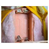 Vintage Bunny Skates Plush Toy with Roller Skates and Original Box