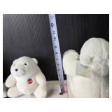 Collection of 3 Coca-Cola Plush Polar Bears