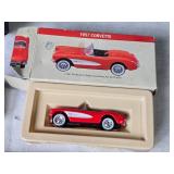 2003 Chevrolet Silverado SS Keepsake Ornament and 1957 Corvette Toy