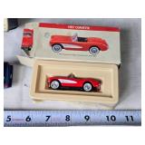2003 Chevrolet Silverado SS Keepsake Ornament and 1957 Corvette Toy