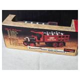 1/34 Scale Kenworth Stake Truck Coin Bank with Barrels by Ertle