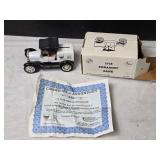 Limited Edition 1918 Model T Runabout Commemorative Bank Kulm, North Dakota with Certificate of Authenticity by Ertl