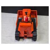 Vintage Toy Bulldozer with Figure and Rubber Tracks by Nylint