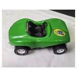 Tonka Green Sports Car and Red Tractor