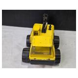 Vintage Buddy L Yellow Toy Excavator Truck with Movable Arm